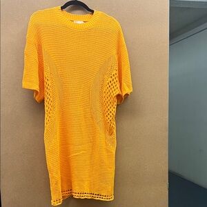 H&M Orange Knit Swim Coverup